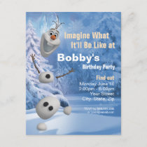 Frozen Olaf | In Pieces Birthday Party Invitation