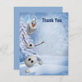 Frozen Olaf | In Pieces Thank You Note Card (Front/Back)