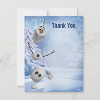 Frozen Olaf | In Pieces Thank You Note Card by frozen at Zazzle