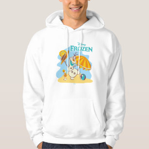 Frozen Olaf Playing on the Beach Hoodie