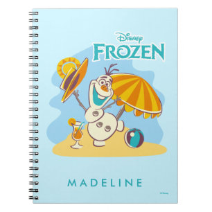 Frozen   Olaf Playing on the Beach Notebook