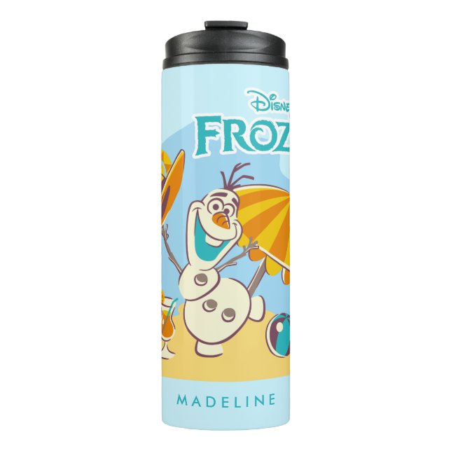 Frozen | Olaf Playing on the Beach Thermal Tumbler (Front)