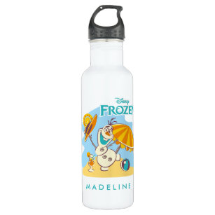 Frozen   Olaf Playing on the Beach Water Bottle