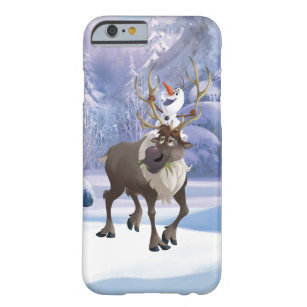Frozen   Olaf sitting on Sven Barely There iPhone 6 Case