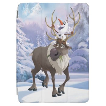 Frozen | Olaf Sitting On Sven Ipad Air Cover by frozen at Zazzle