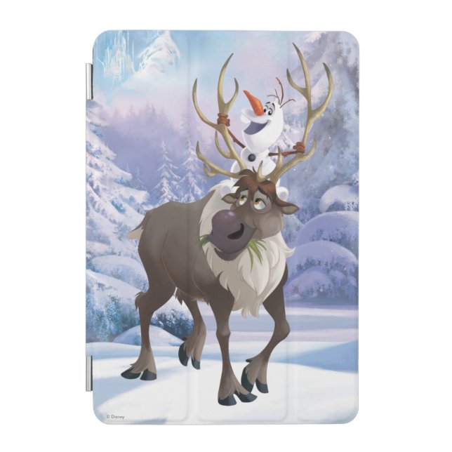 Frozen | Olaf sitting on Sven iPad Mini Cover (Front)