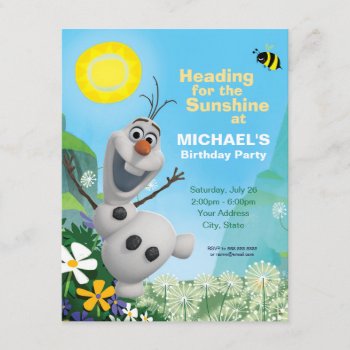Frozen Olaf | Summer Birthday Party Invitation by frozen at Zazzle