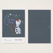 Frozen Olaf | Warm Hugs 100pk Card (Front & Back)