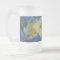 "Frozen Pansies" 16-Oz. Frosted Glass Mug