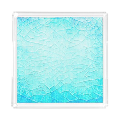 Frozen Pond Turquoise   Acrylic Tray