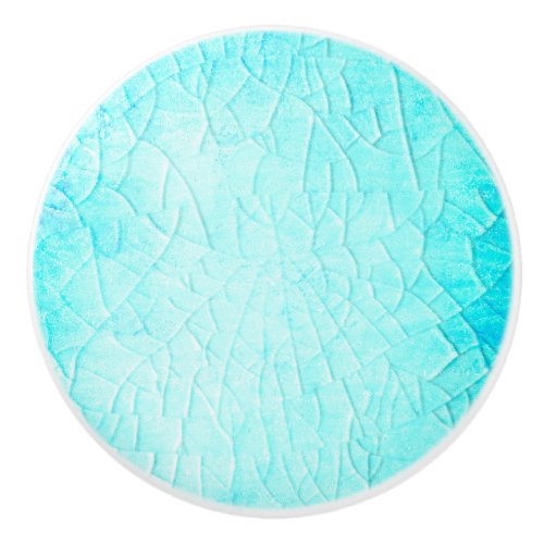 Frozen Pond Turquoise  Ceramic Knob