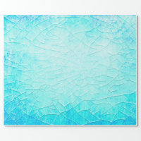 Turquoise Blue Solid Wrapping Paper