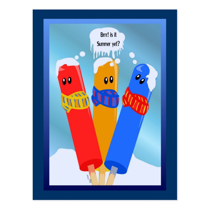 Frozen Popcicles' Summer Postcard