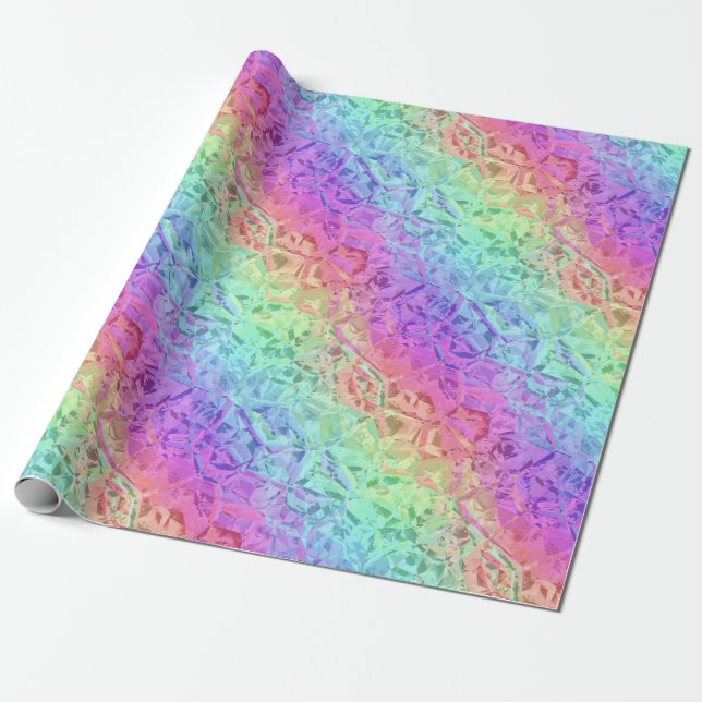 frozen rainbow crystal : wrapping paper (Unrolled)