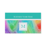 Frozen Rainbow : Monogram Business Card