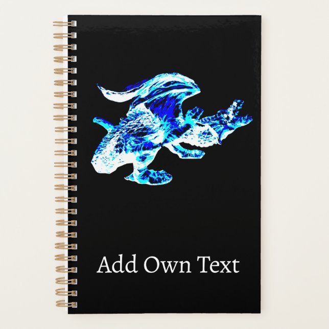 Frozen Realm Dragon Planner Fantasy Workflow Daily (Front)