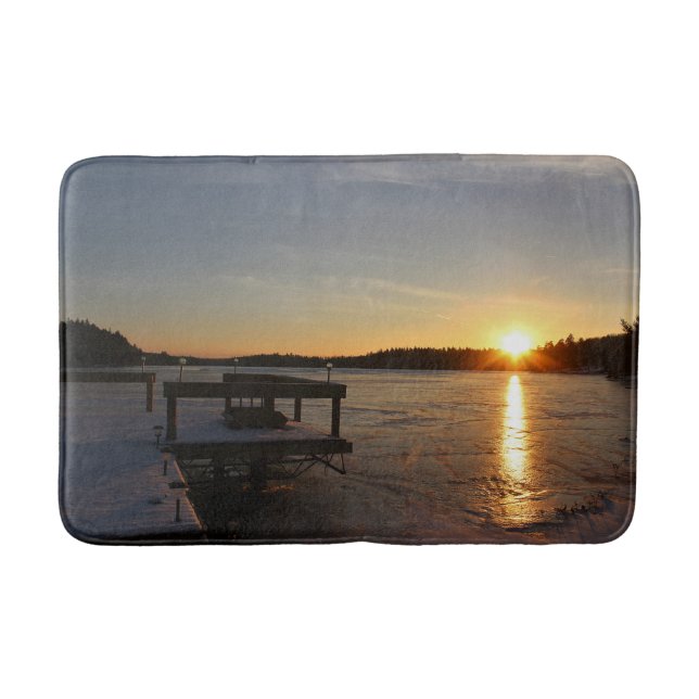 Frozen Reflection Bath Mat (Front)
