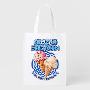 🍦 Frozen Scrotown Grocery Bag