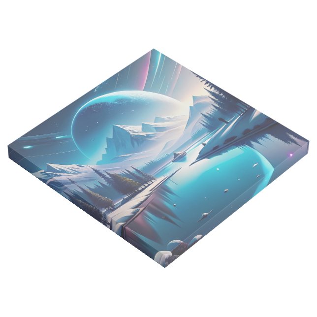 Frozen Serenity: Winter Landscape Wall Panel (3/4)