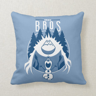 Frozen Snow Bros Throw Pillow
