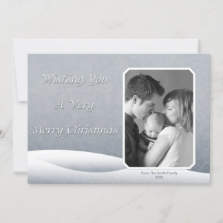 Frozen Snow Photo Card