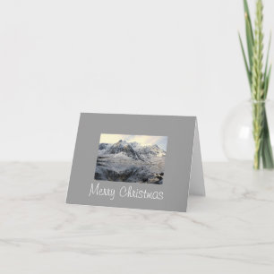 Frozen snowdonia holiday card