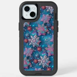 Frozen snowflakes iPhone 15 plus case
