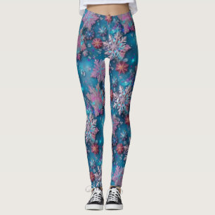 Frozen snowflakes leggings