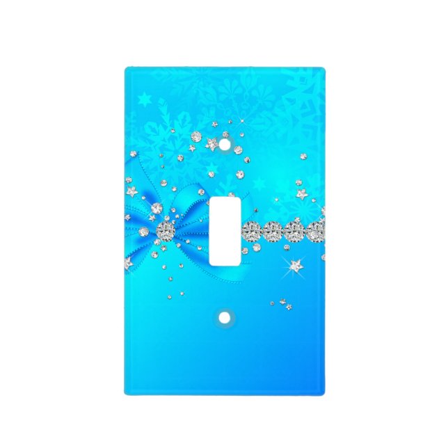 Frozen Snowflakes Light Switch Cover (Front)
