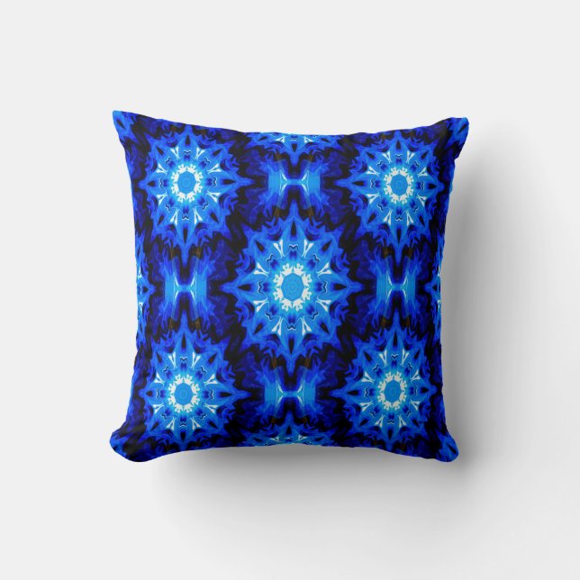 Frozen Snowflakes... Throw Pillow (Front)