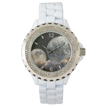Frozen Soap Bubbles Ice Crystal - Women Dial-plate Watch by Kathom_Photo at Zazzle