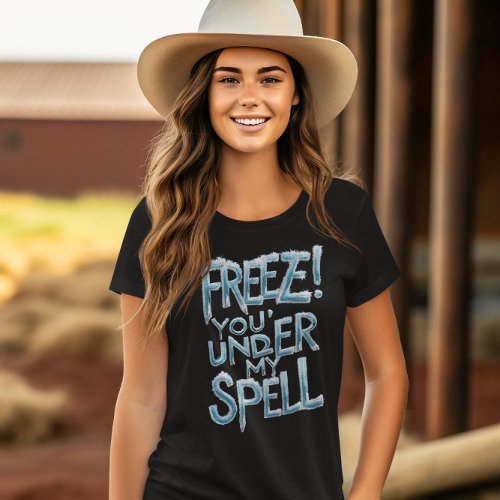 Frozen Spellbound Text Art T_Shirt