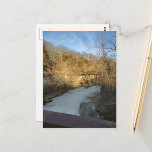 Frozen Stream in the Burlington Iowa Postcard