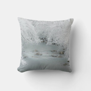 Frozen Stream - Throw Pillow