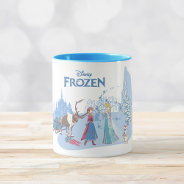 Frozen | Sven, Anna, Elsa & Olaf Blue Pastels Mug at Zazzle