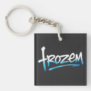 Frozen Text T-Shirt Keychain