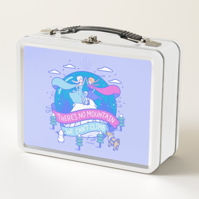 Frozen | There's No Mountains We Can't Climb Metal Lunch Box (Front)