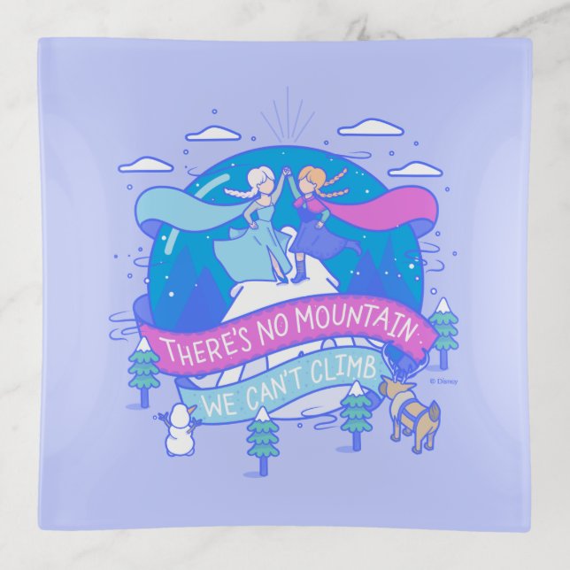 Frozen | There's No Mountains We Can't Climb Trinket Tray (Front)