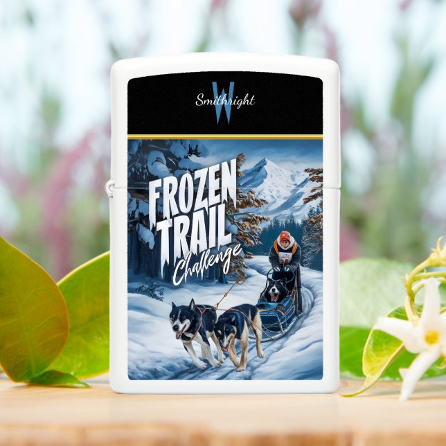 Frozen Trail Challenge - Winters Race Zippo Lighter (On Table)