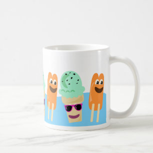 Frozen Treat Friends Fun Happy Dessert  Coffee Mug