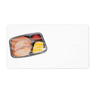 frozen tv dinner label