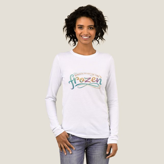 Frozen Typography Long Sleeve Shirt (Front Full)