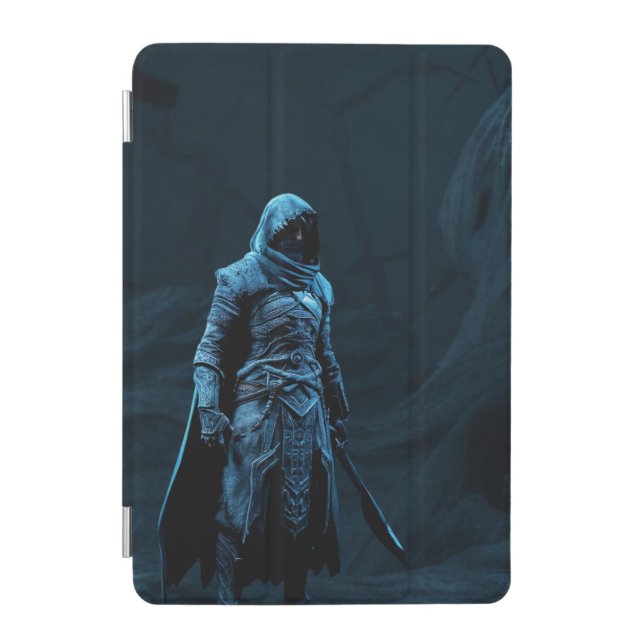 Frozen Vigil – Blue Blade Shadow Warrior iPad Mini Cover (Front)
