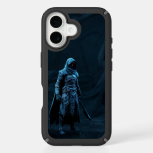 Frozen Vigil – Blue Blade Shadow Warrior iPhone 16 Case