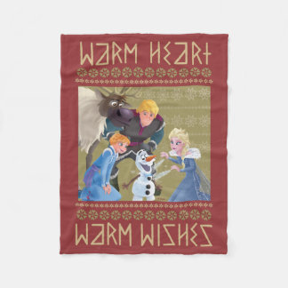 Frozen | Warm Heart Warm Wishes Fleece Blanket