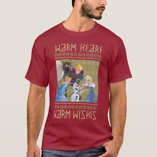 Frozen | Warm Heart Warm Wishes T-Shirt (Front)