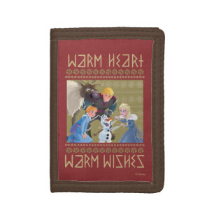 Frozen Warm Heart Warm Wishes Trifold Wallet