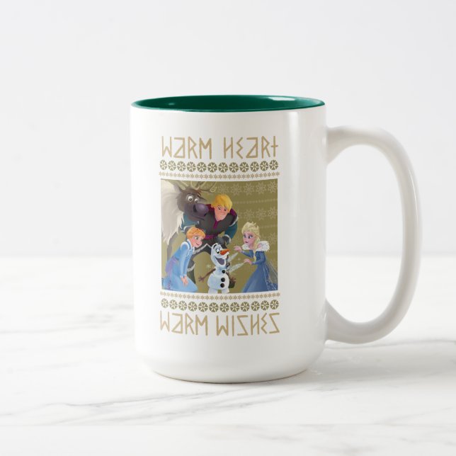 Frozen | Warm Heart Warm Wishes Two-Tone Coffee Mug (Right)