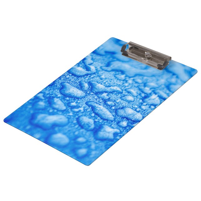 Frozen Water Drops Clipboard (Angled)