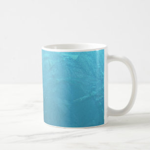 Frozen Water Ice Blue Frost Chic Winter Metallic Coffee Mug